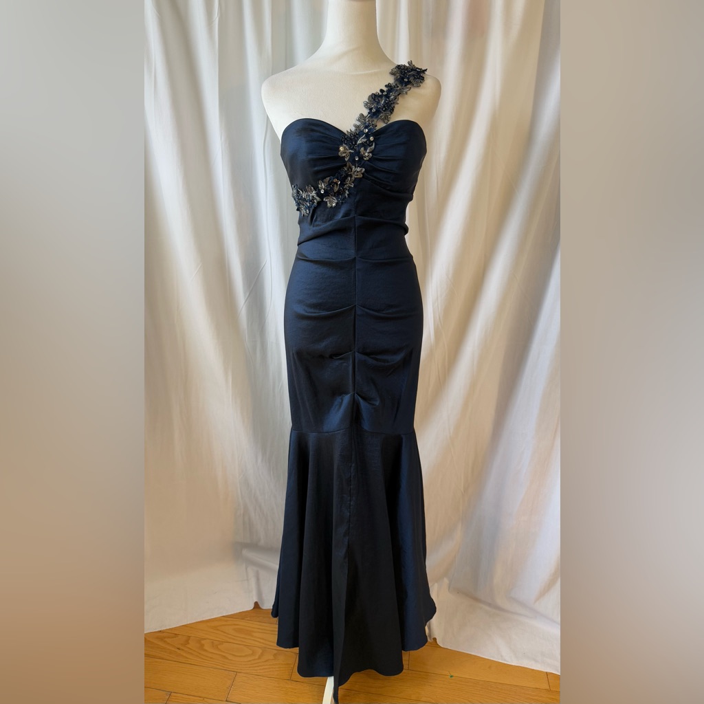 Excape By Joanna Chen Blue Dress. Size 10